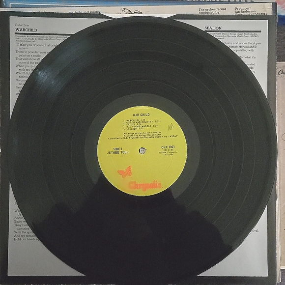 Vintage Vinyl 1974 Jethro Tull War Child LP Album - Picture 5 of 8